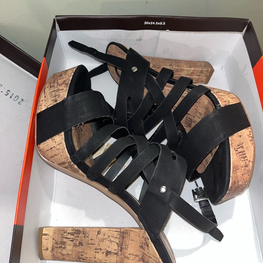 G by Guess Cork Platform Heels